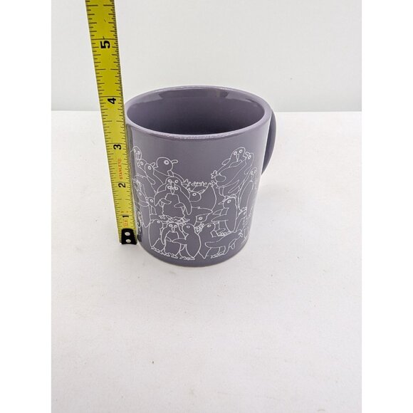 Vtg Mug Taylor & NG white Penguins on Purple tone San Francisco Japan - Picture 7 of 16
